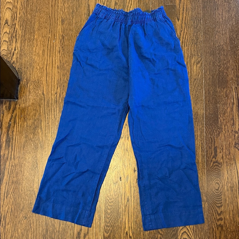 Women’s Elastic-Waist Wide Leg Pants - Blue